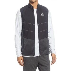 Odlo Run Easy S-Thermic Gilet Vest Size M Black NWT Pertex Quantum Air Layers